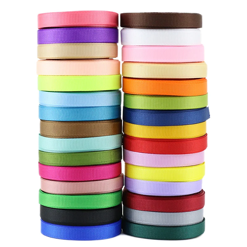 

(10 meters/lot) Grosgrain Ribbon Wholesale gift wrap decoration Christmas ribbons (12/15mm)