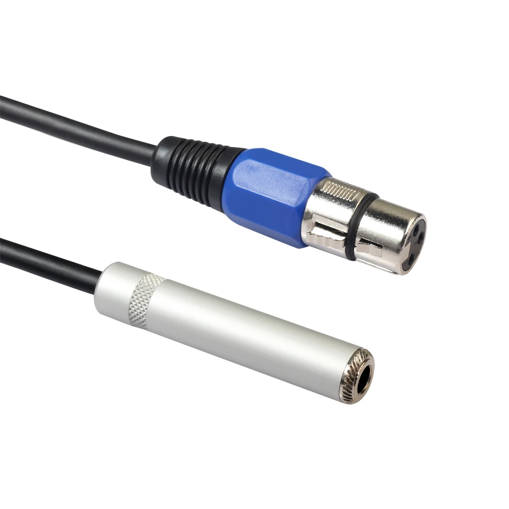 Другое 3 Pin XLR для женщин 6,35 мм муфтовый стыковочный переводник адаптер XLR для аудио микрофонный кабель 30 см REXLIS - Цвет: Другое