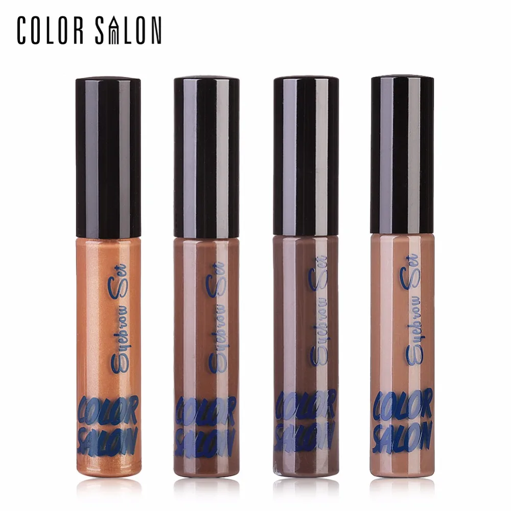 Водостойкий оттенок для бровей Color Salon крем коричневый гель из хны стойкая помада