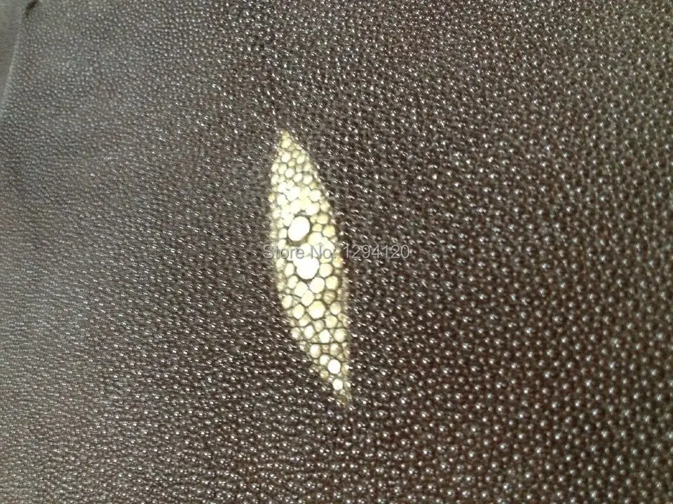 Натуральной зернистой кожи ската кусок 1 2-1 4 мм для телефона