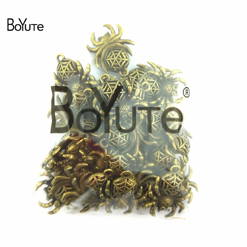 Подвеска паук из цинкового сплава 25 х19 мм 30 шт./лот|spider pendant|pendant bronzebronze charms pendants |