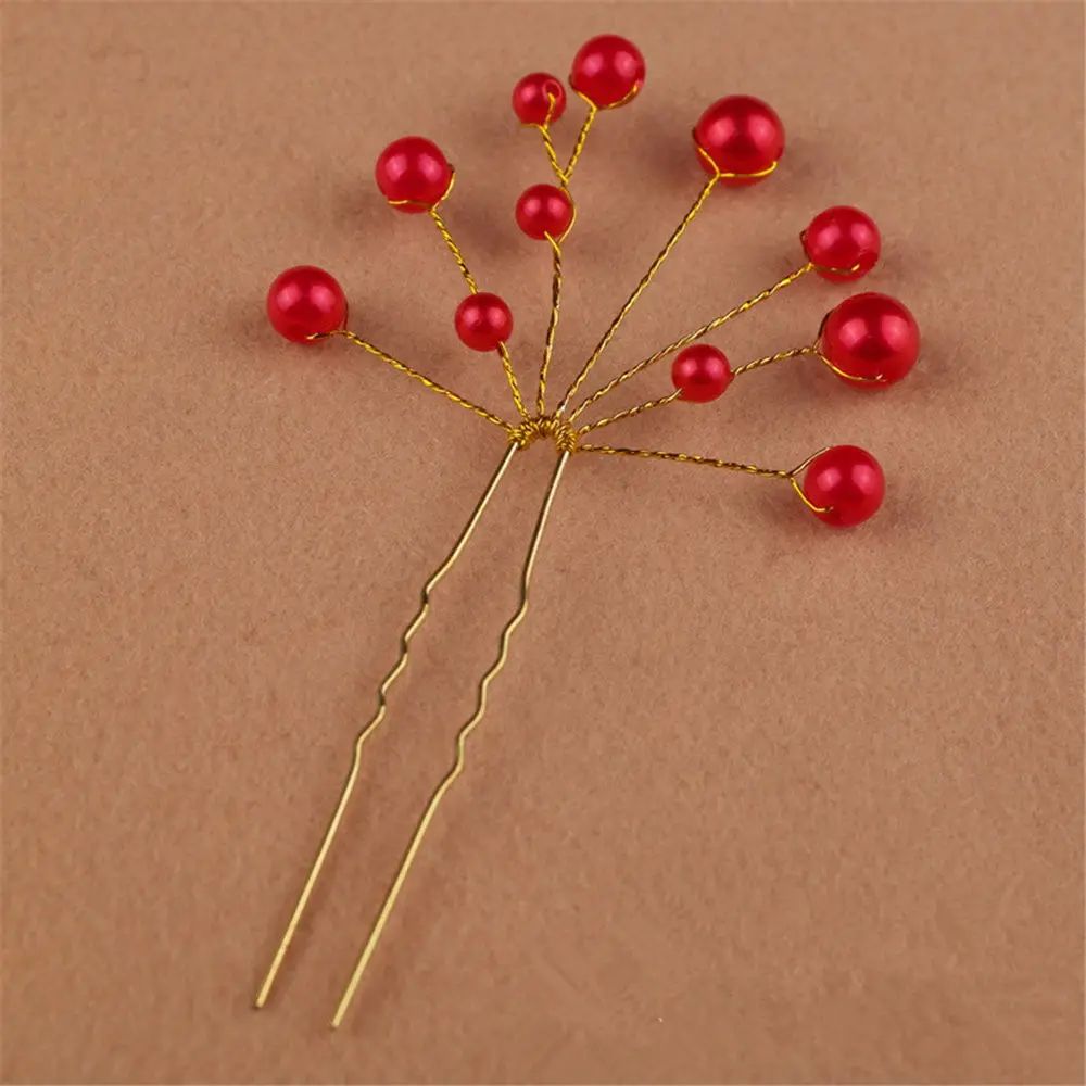 5PC Simulate Pearl Hairpins Hairstyles Wedding Bridal Hair Pins Jewelry Accessories Hairwear Girls Clips For Women | Красота и