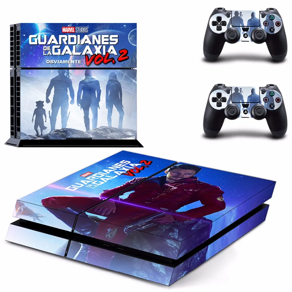 PS4 наклейка на всю кожу лицевые панели стражи Galaxy Vol. 2 для консоли и контроллера Sony
