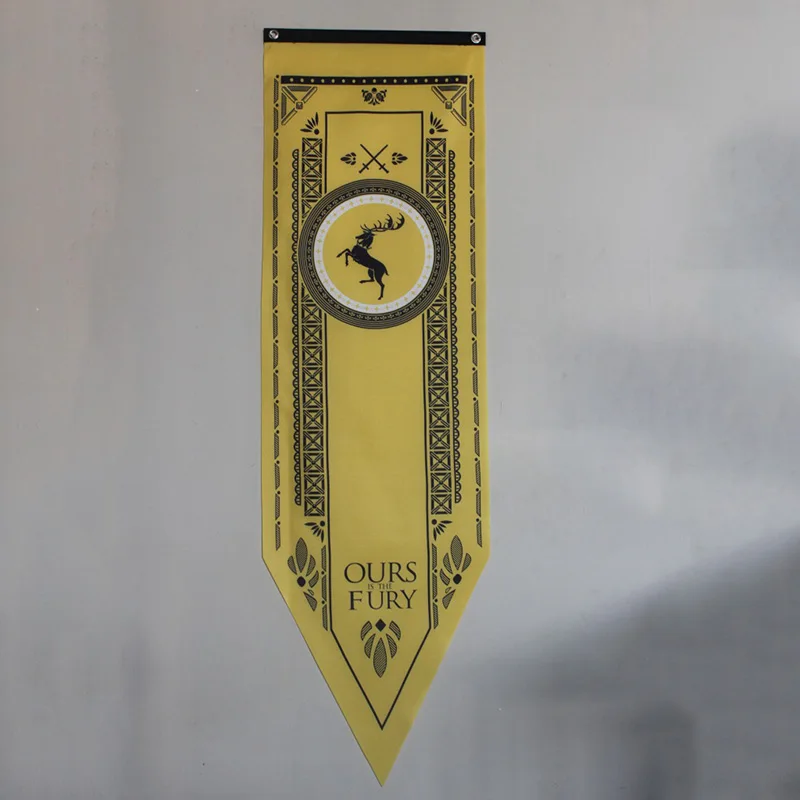 Baratheon Домашний декор Игра престолов баннер с изображением флага звезды и Таргариен из сериала "Игра престолов" и Ланнистеров и Баратеонов и Болтон Игра престолов вечерние флаг костюм реквизит - Цвет: Baratheon