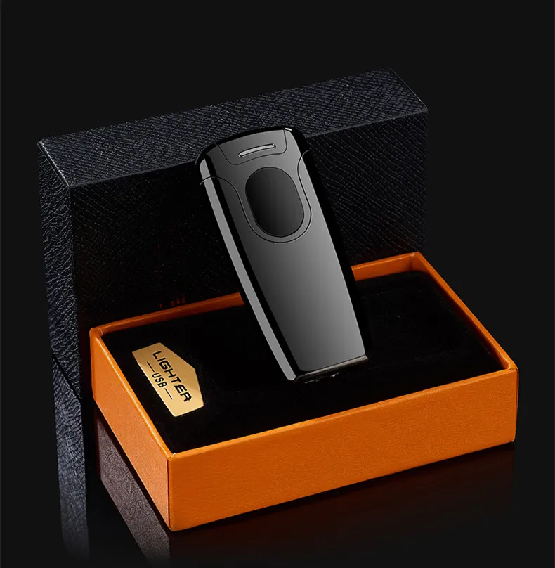 Arc электронная USB электрическая сигарета электрическая зажигалка с функцией отпечатка пальцев для бойфренда отца день рождения свадебный подарок зажигалки