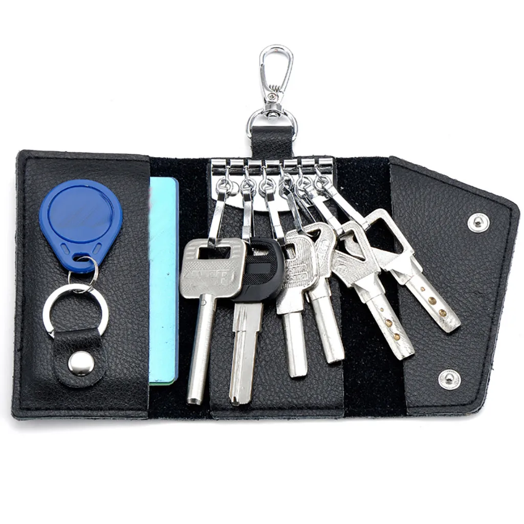 Мужская и женская сумка для карт ключница складной кошелек для монет кошелек брелок для ключей визитница Обложка для паспорта cartera mujer portfel