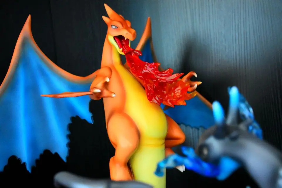 Фигурки-модели в наличии 40 см Карманный Монстр Charizard vs mega X GK статуя из смолы