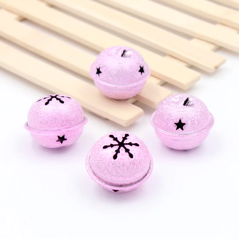 Pink 5 шт. рождественские колокольчики Рождественская елка Семейные Подвески для рождественских украшений DIY ремесла материал для рукоделия аксессуары - Цвет: Pink