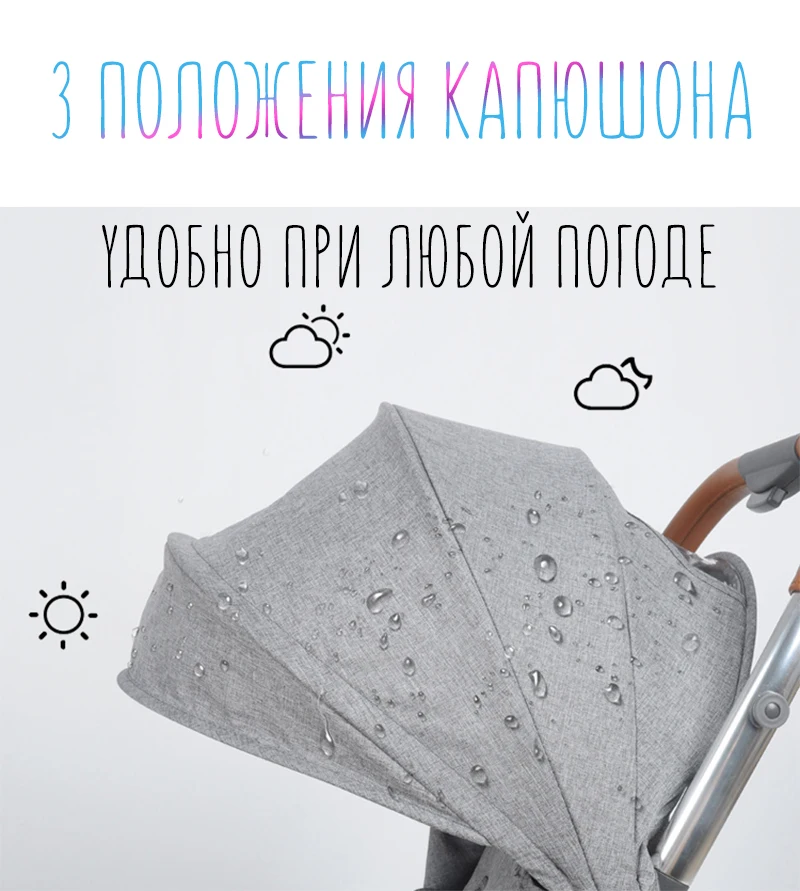 Новая детская коляска, светильник, маленький размер, Автоматическая быстрая, легко носить с собой, в Россию
