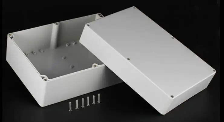 263x182x125 ABS пластиковая коробка IP65 водонепроницаемая распределительная коробка DIY наружная электрическая Соединительная коробка кабель ветка чехол Корпус проекта - Цвет: 263x182x125