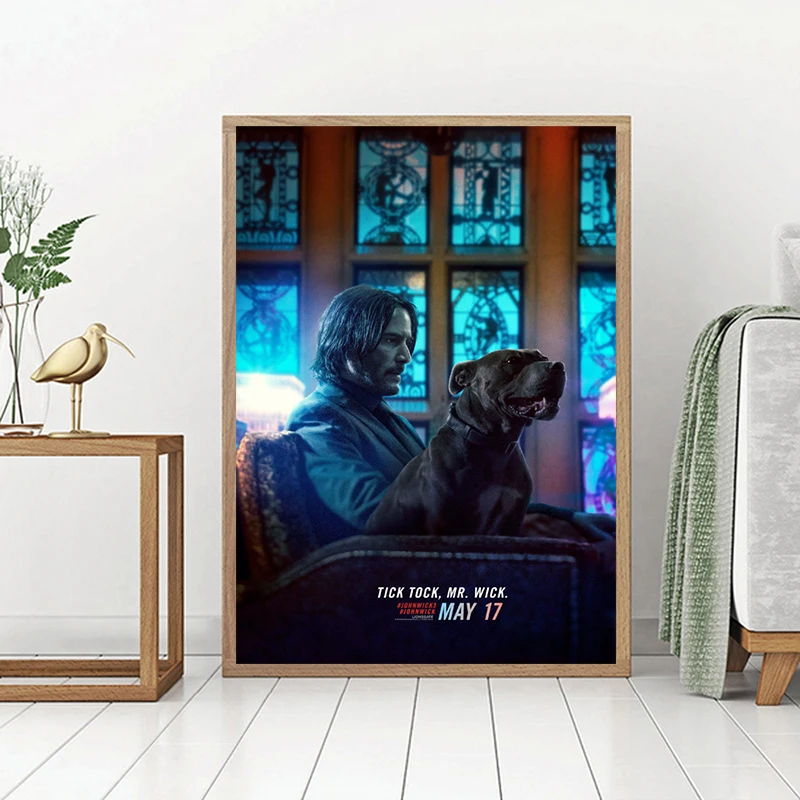 John Wick Chapter 3 Парабеллум 2019 плакат холст картина печать спальня домашний декор