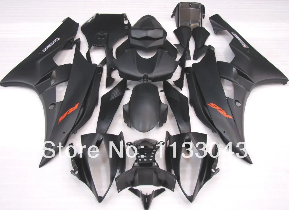 

100%NEW Black fairing kit for YZF-R6 06-07 YZF R6 06 07 YZF 600 R6 2006 2007 ABS motorcycle fairing parts +7gifts