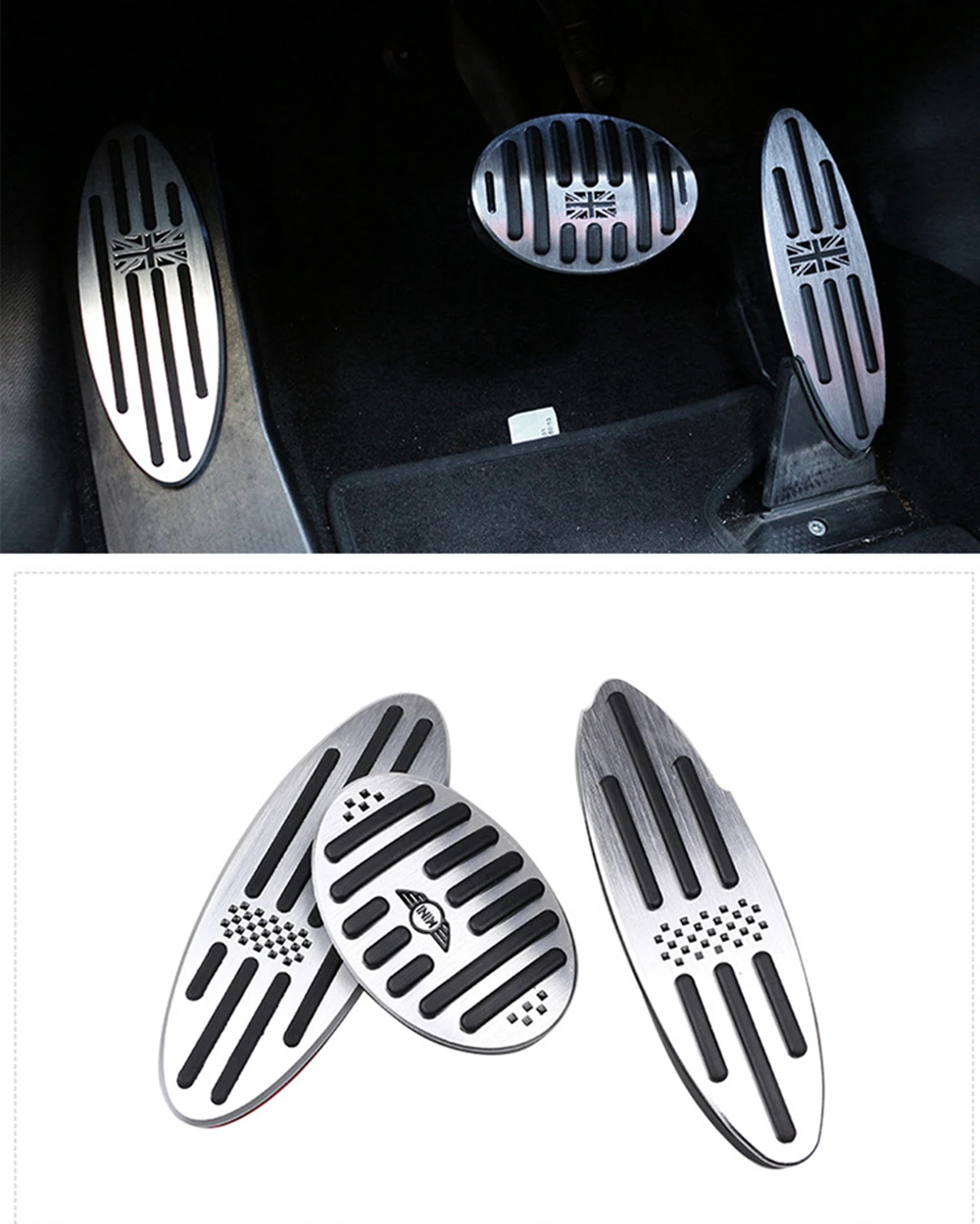 Автомобильные аксессуары для R60 Mini Cooper S R55 R56 R61 F54 F55 F56 F60 алюминиевая подставка ног