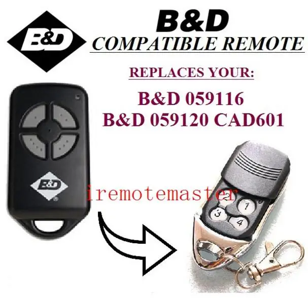 Пульт дистанционного управления для BND remote 059116 059120 CAD601 передатчик ворот гаража |