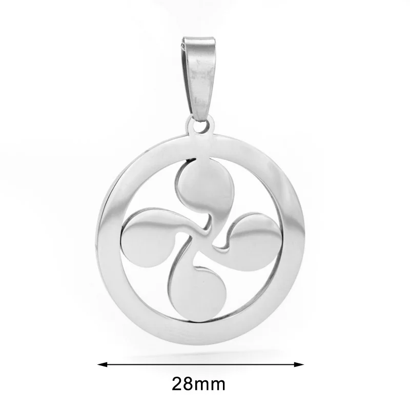 100% нержавеющая сталь четыре головки кулон Басков крест симбол звезда Солнце