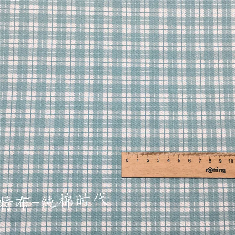 160x50 см синий кофе Роза плед саржевая хлопковая ткань DIY Детская одежда ткань сделать постельные принадлежности одеяло украшение дома 160 г/м