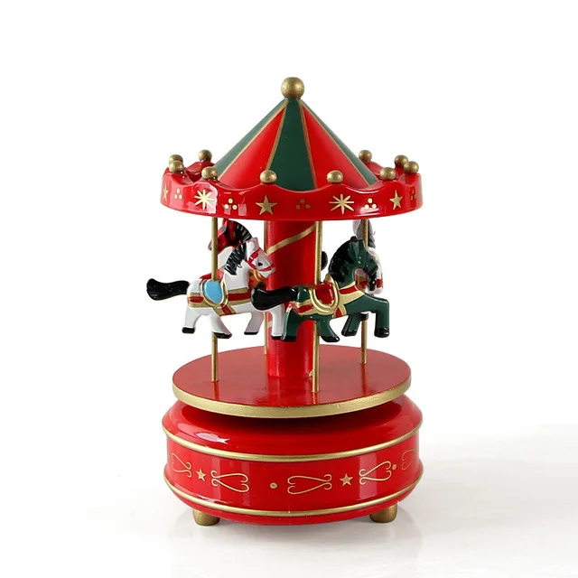 Винтажная деревянная карусель с надписью &quotMerry Go Round&quot для детей и девочек