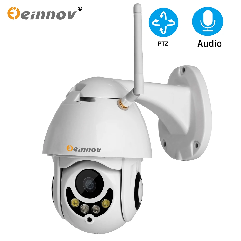 Einnov 4xzoom 1080P 2MP PTZ IP камера CCTV домашняя беспроводная безопасности Wifi Аудио система