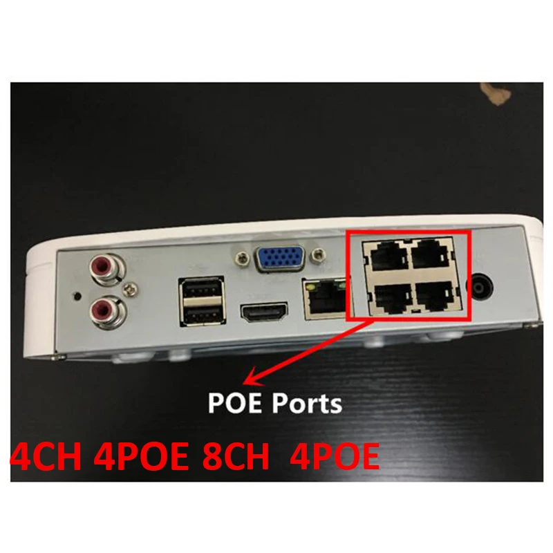 DH 4K NVR NVR4104-P-4KS2 4CH с 4 POE NVR4108-P-4KS2 8ch с 4PoE портами заменить NVR4104-P NVR4108-P сетевой видеорегистратор
