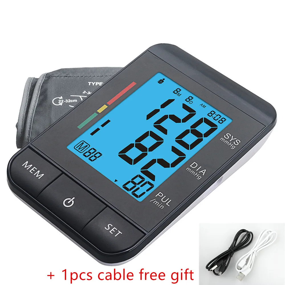 Ультра-тонкий+ силовой кабель) Автоматический Сфигмоманометр micro USB medidor de pressao bloeddrukmeter BP импульсный тестер с usb-кабелем