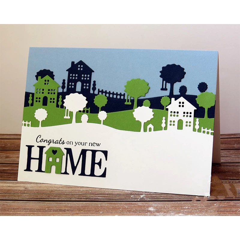 Уютный домашний металлический режущий штамп трафареты для сделай сам