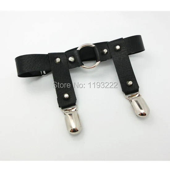 Пикантные Подвязки для ног ручной работы 100% панк готические заклепки O круглый