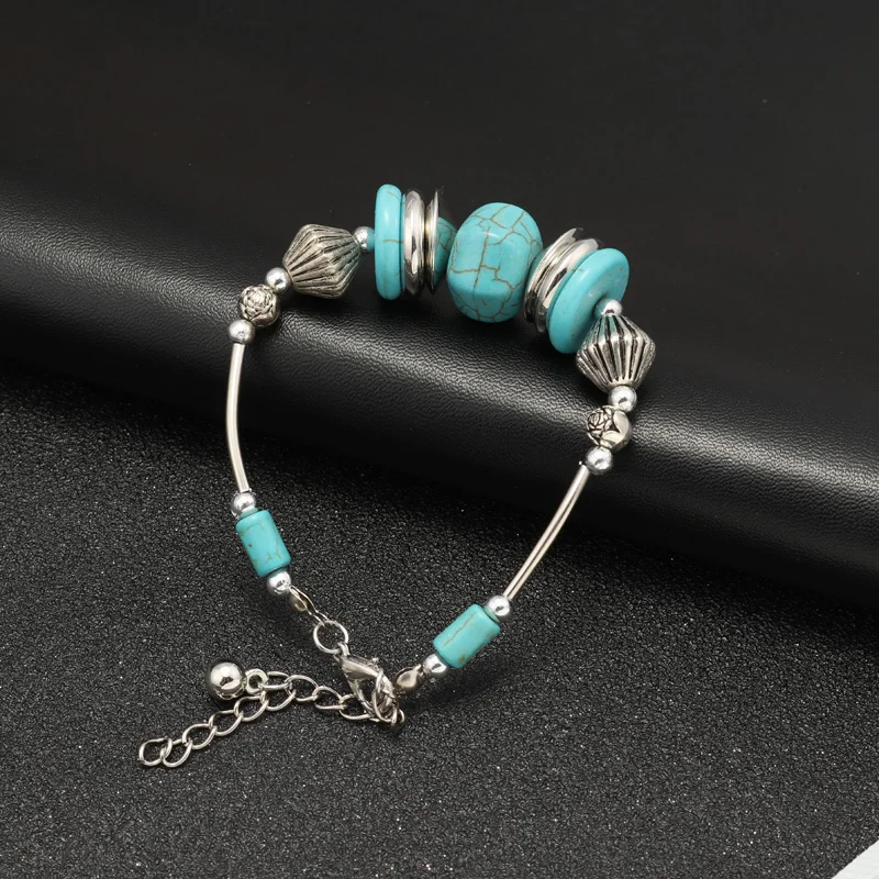 Btuamb Boho браслеты с натуральным камнем Новое поступление резные геометрические