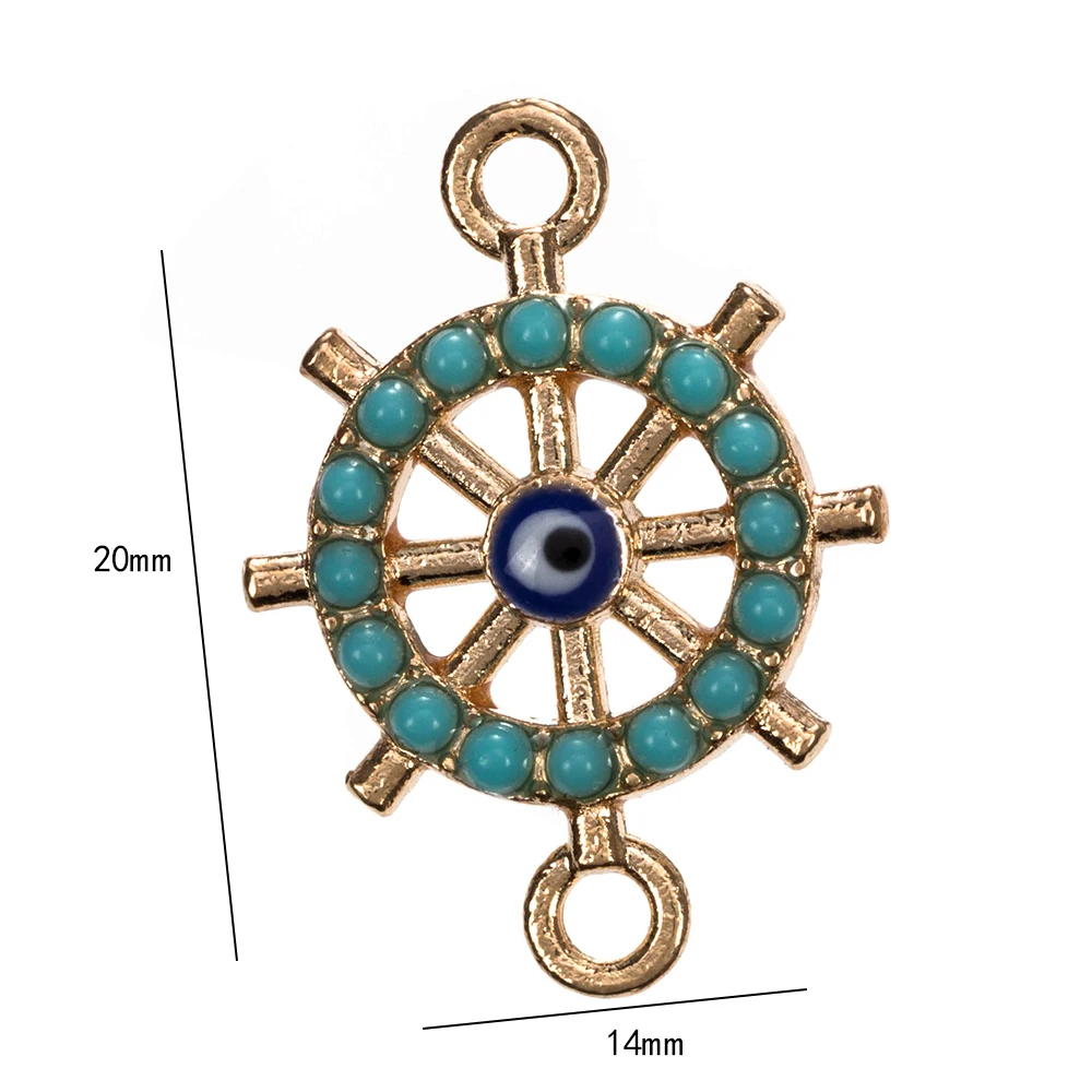 Счастливый глаз синий сглаза талисманы разъем для браслета ювелирные изделия аксессуары Различные стиль кулон ручной работы EY5265
