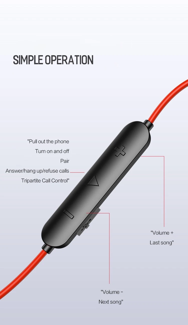 ROCKSPACE беспроводные наушники магнитные Bluetooth наушники с микрофоном шумоподавление спортивные наушники гарнитура с микрофоном