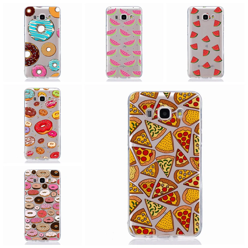 Милый чехол для Samsung Galaxy J1 J3 J5 J7 J2 prime J120 J320 J330 J530F Candy Doughnut рисунок ТПУ мобильного