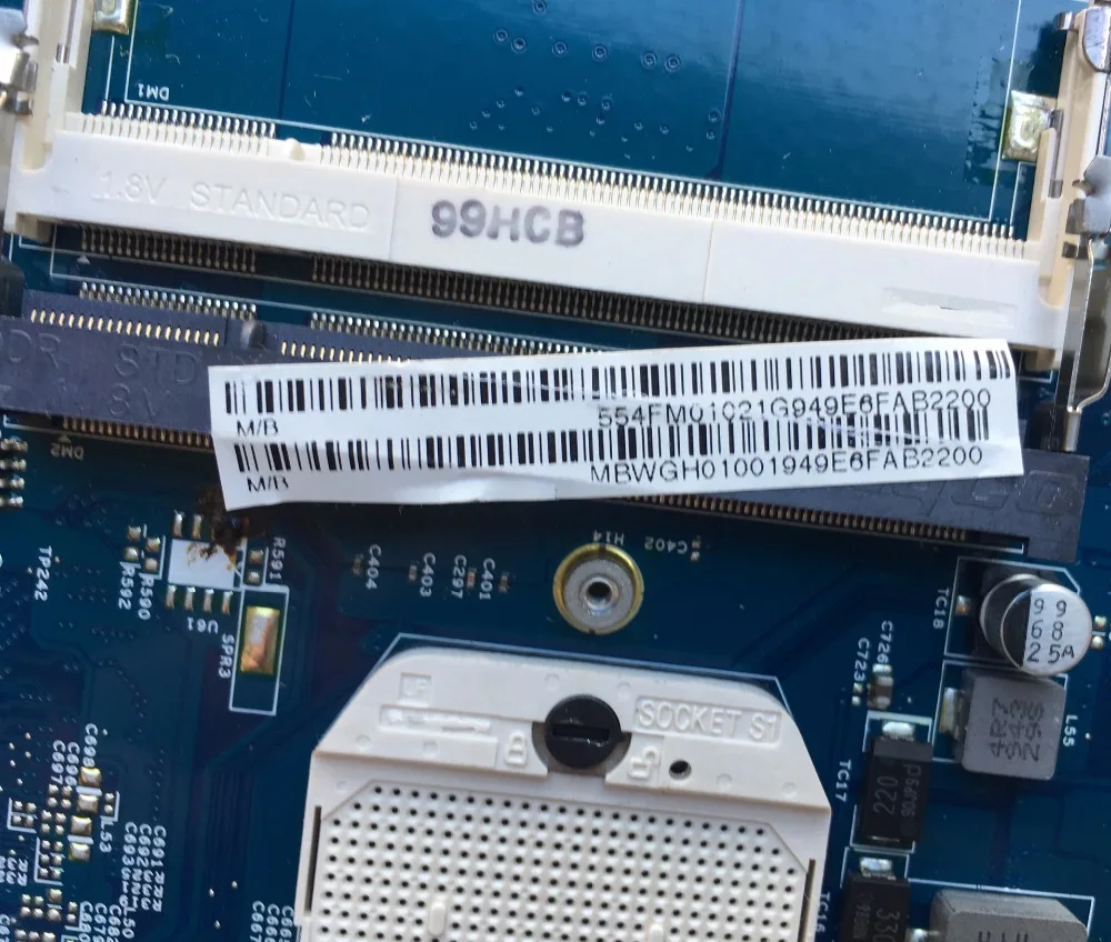 SZWXZY отлично подходит для материнской платы ноутбука ACER NV53 DDR2 MBWGH01001 SJV50 TR 488.4fm01. 011