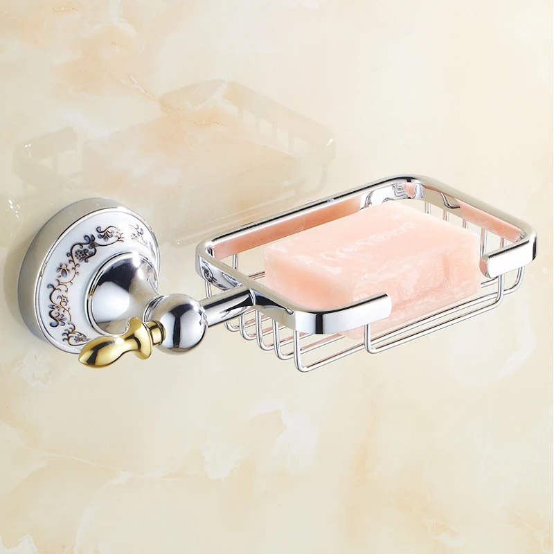 Хромированные полированные Фарфоровые аксессуары для ванной комнаты набор