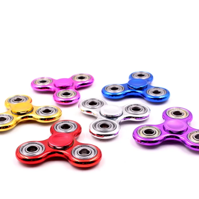 Ручной Спиннер с покрытием Tri-Spinner figets игрушка EDC сенсорная Непоседа Спиннер для аутизма и СДВГ детей/взрослых забавные антистрессовые игрушки