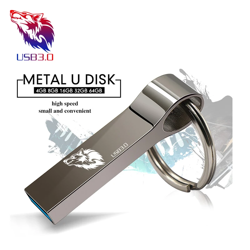 Лидер продаж металлический флеш диск 4 ГБ 8 16 128 Флешка 32 64 карта памяти USB 3 0 флэш