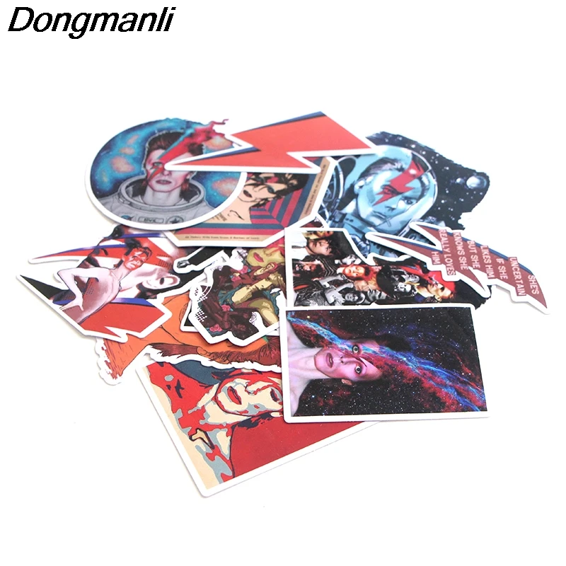 P3499 Dongmanli 12 шт./компл. David Bowie DIY граффити скейтборд ноутбук знак мотоциклетные Чемодан аксессуары