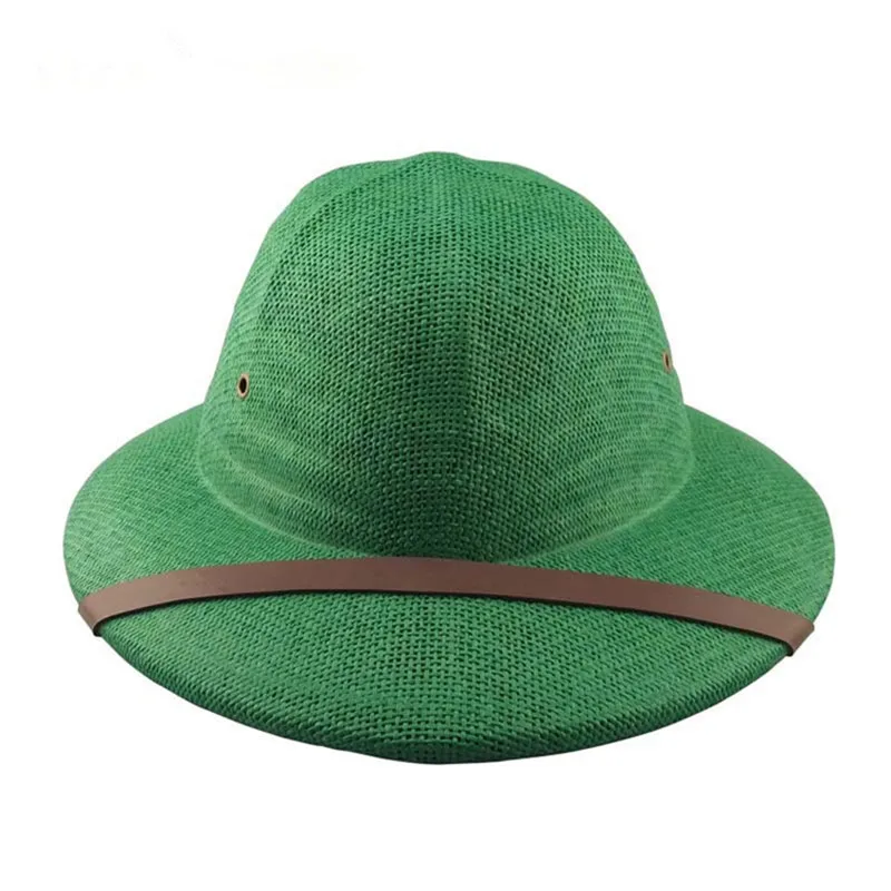 Бесплатная доставка соломенные ковшовые шляпы в стиле сафари шляпа от солнца