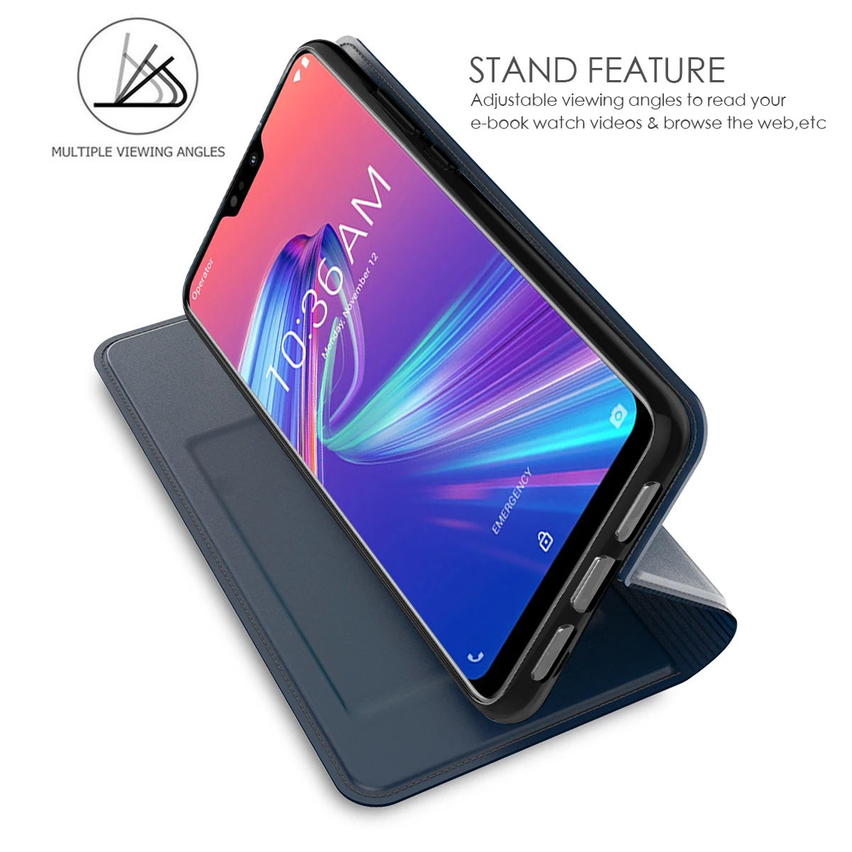 For ASUS Zenfone 5 ZE620KL Case Luxury Leather Flip Stand Slim Magnet Wallet Cover 6 ZS630KL Max Pro M2 ZB631KL | Мобильные телефоны