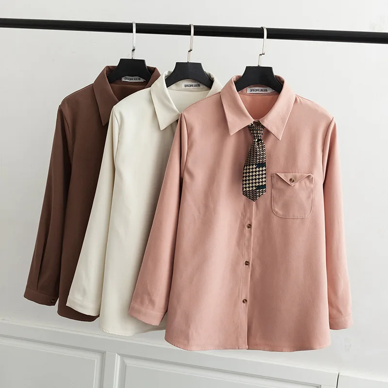 2019 плюс Размеры Повседневное блузки весна женская одежда модная Свободная