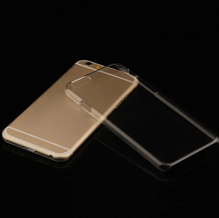 Жесткий чехол с кристаллами для iPhone 7 8 Plus 6 6S 5S 5 SE 5C 4S Прозрачный Пластиковый