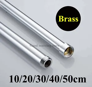1020304050cm brass shower extension rod tube bar pipe