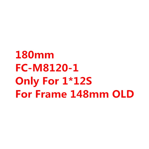 180mm FC-M8120-1 SHIMANO XT 12S M8100 12 Скоростей диаметра окружности болтов(FC-M8100-1 FC-M8120-1 FC-M8130-1 M8120 BOOST Передняя звездочка цепной передачи - Цвет: 180mm FC-M8120-1