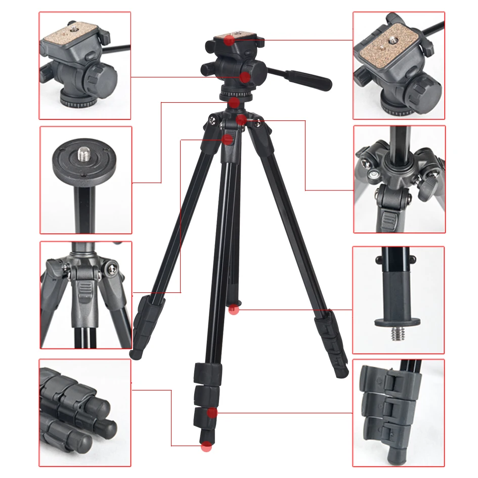 Светильник портативный алюминиевый штатив CD50 для фотокамеры|Штативы| |