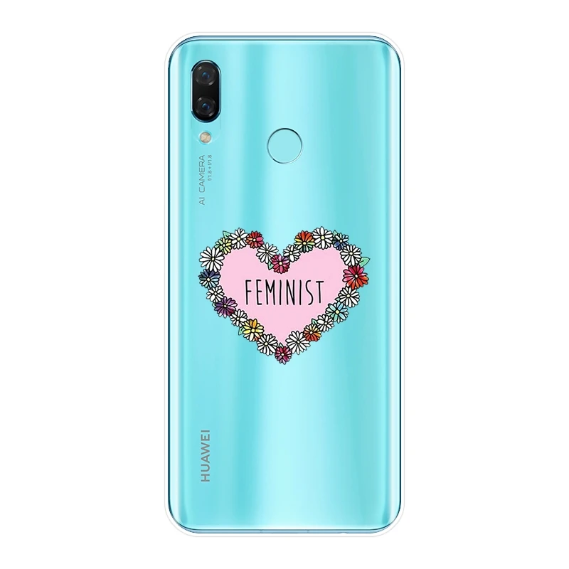 Feminist Girl Power задняя крышка для Huawei Nova 2i 3 3I 3E 2 Lite Plus Мягкий силиконовый чехол