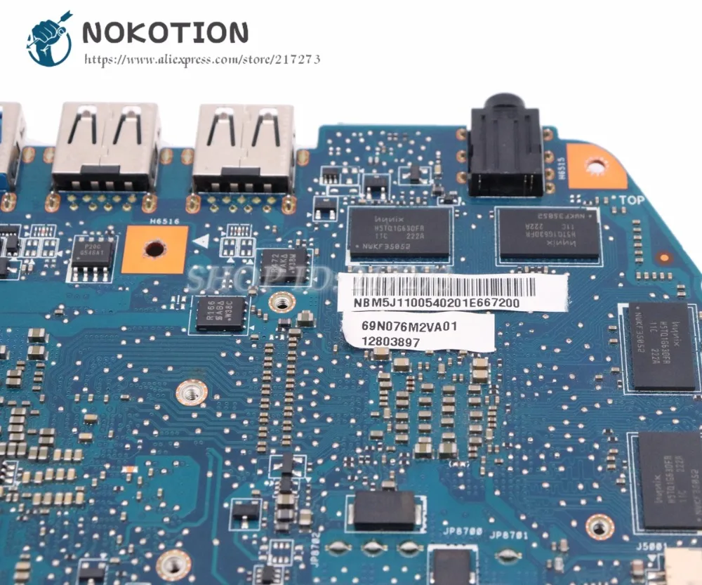 NOKOTION для Acer aspire M3-580G материнская плата ноутбука GT730M JM50 NBM5J11005 основная SR0XL I5-3337U CPU 4