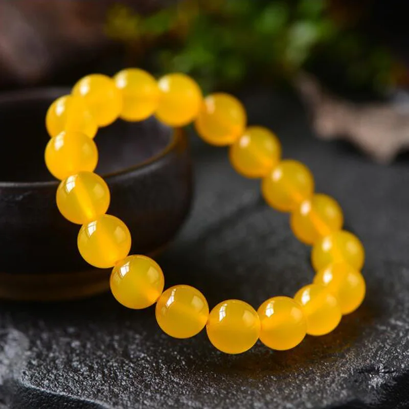 Классические браслеты 8 мм из натурального агата халцедона и нефрита для мужчин