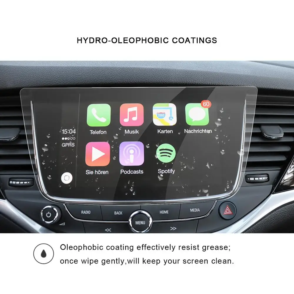 ruiya car navigation screen protector for crossland x 8 inch 2017 2021 touch center display auto interior stickers accessories free global shipping