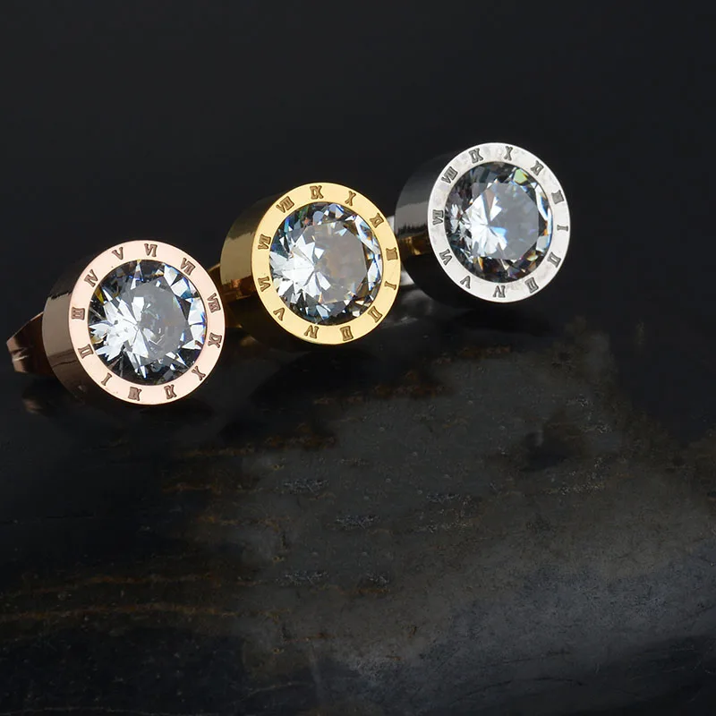 Женский комплект ювелирных изделий UZone серьги из нержавеющей стали золотого