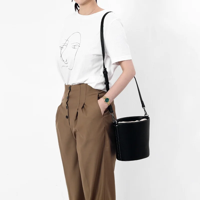 Youda Niche Женская однотонная сумка на плечо из искусственной кожи модные