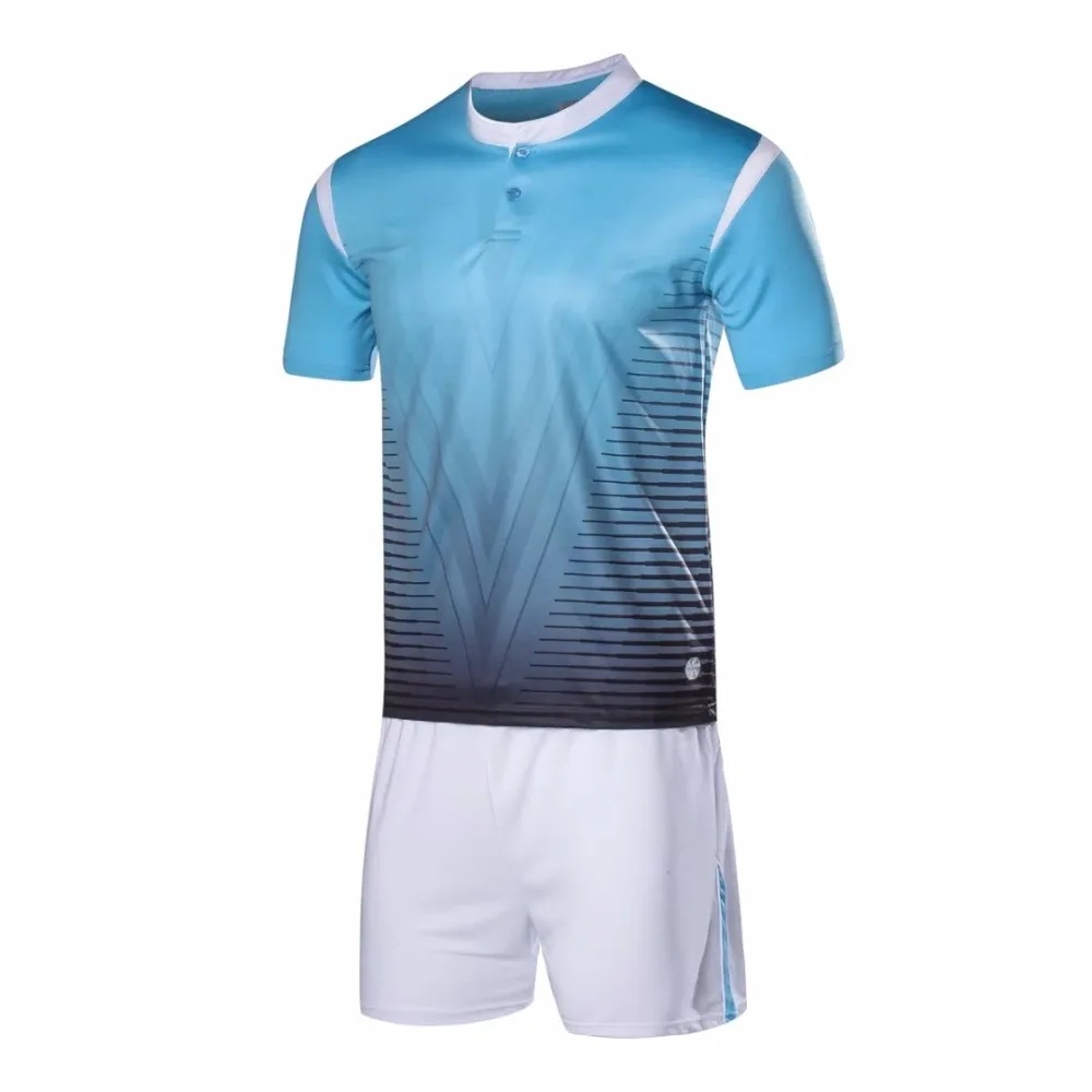 Мужские спортивные Дышащие Беговые наборы Джерси с коротким рукавом спортивная