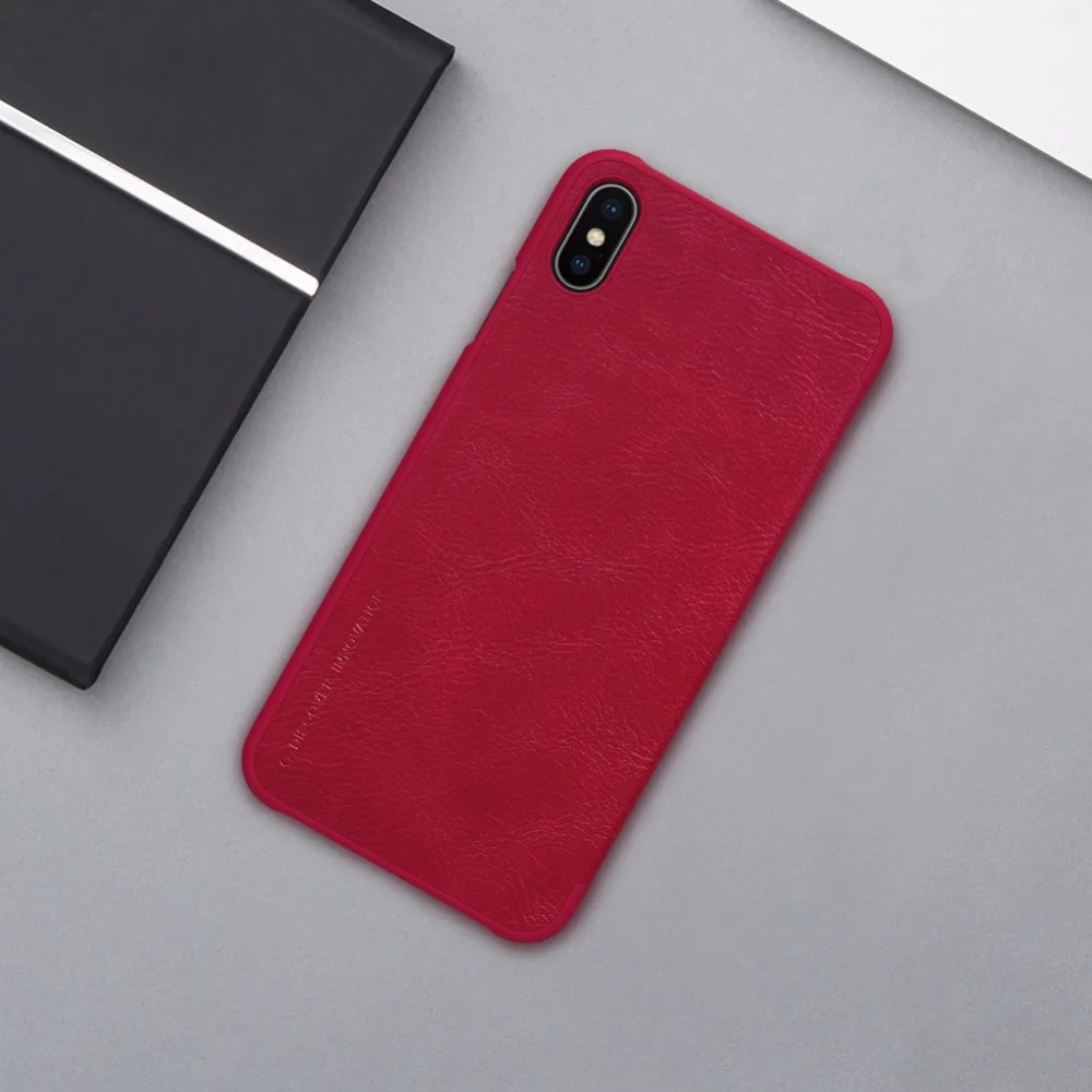 Кожаный чехол Nillkin QIN для iPhone XS Max XR X S, роскошный Карманный Кошелек с отделением для карт, чехол-книжка для iPhone XS